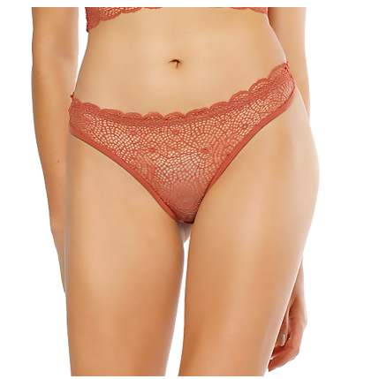 Women's Copper Luxe Lace Thong